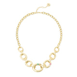 Collana corta rolò grandi maglie cristalli Emilia - Multicolor - Sodini Bijoux