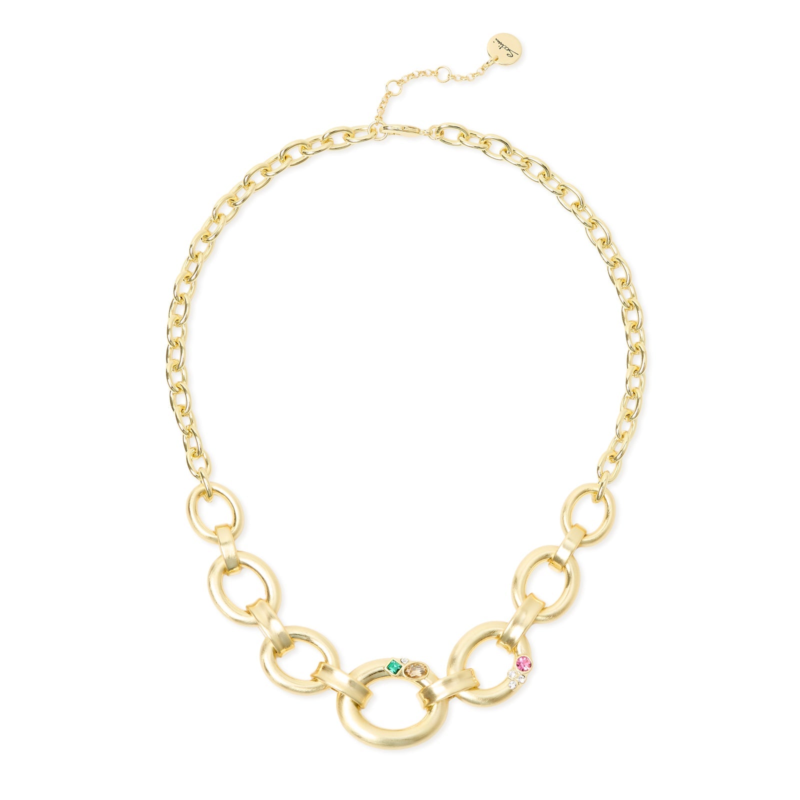 Collana corta rolò grandi maglie cristalli Emilia - Multicolor - Sodini Bijoux