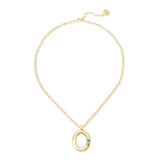 Collana corta pendente ovale cristalli Emilia - Multicolor - Sodini Bijoux