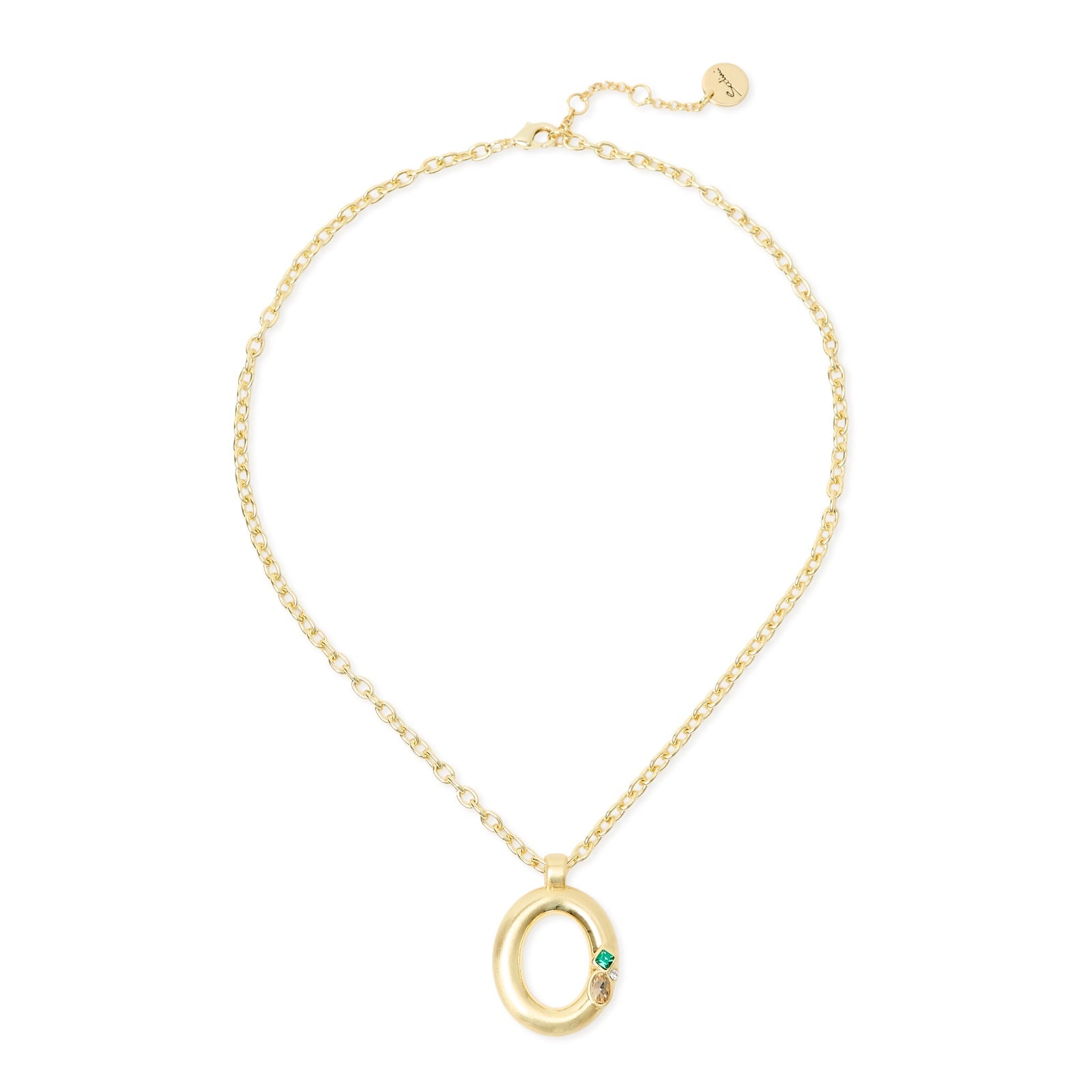 Collana corta pendente ovale cristalli Emilia - Multicolor - Sodini Bijoux