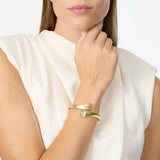 Bracciale bangle punte con cristalli Emilia - Bianco - Sodini Bijoux