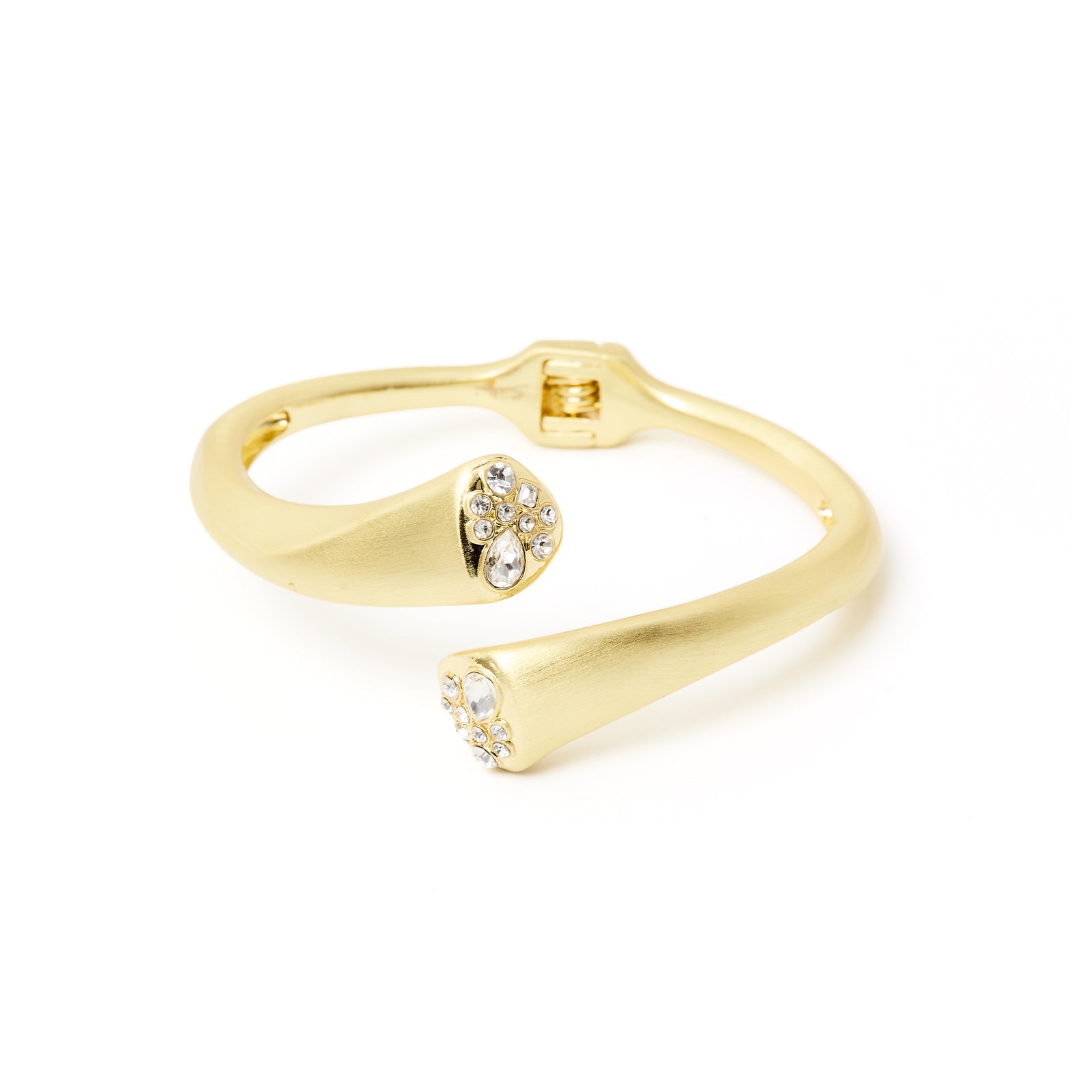 Bracciale bangle punte con cristalli Emilia - Bianco - Sodini Bijoux