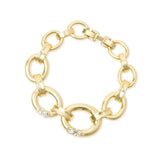 Bracciale grandi maglie ovali Emilia - Bianco - Sodini Bijoux