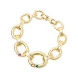 Bracciale grandi maglie ovali Emilia - Multicolor - Sodini Bijoux