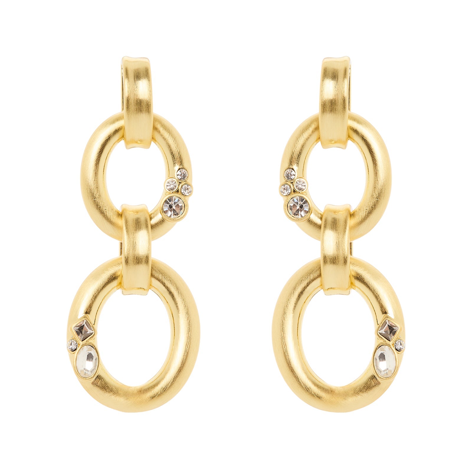 Orecchini due ovali Emilia - Bianco - Sodini Bijoux