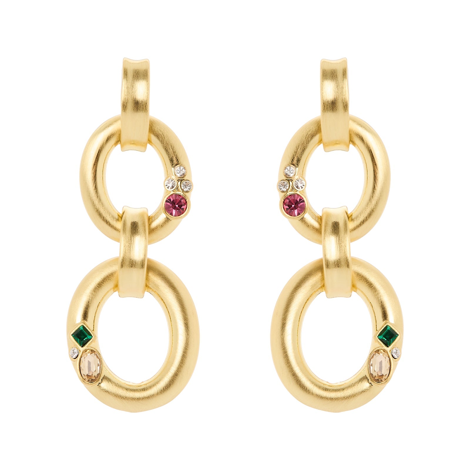 Orecchini due ovali Emilia - Multicolor - Sodini Bijoux