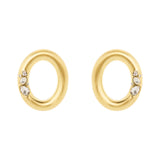 Orecchini grande anello ovale Emilia - Bianco - Sodini Bijoux