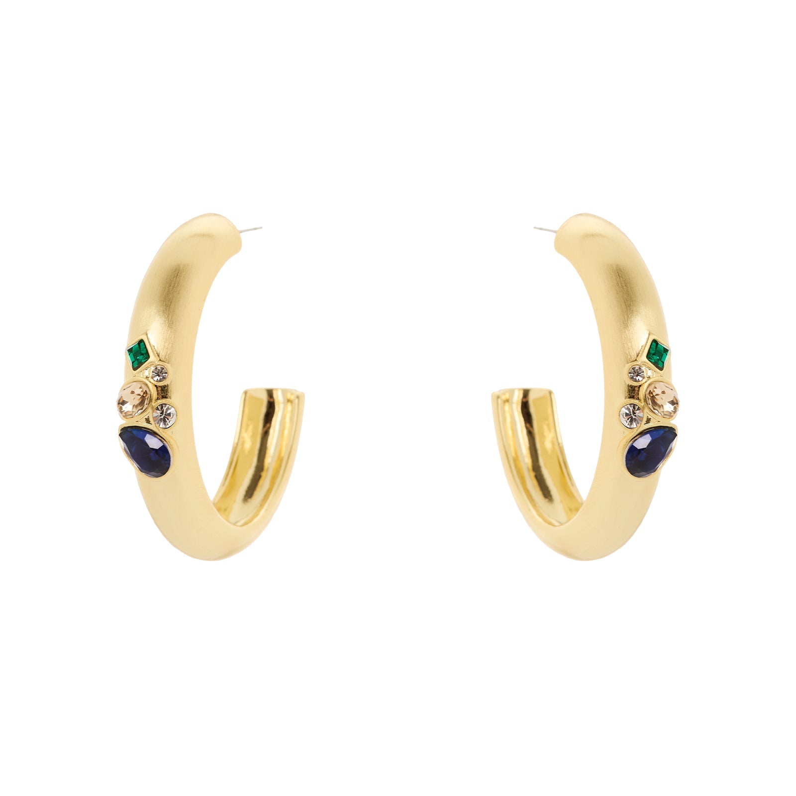 Orecchini cerchio bombato Emilia - Multicolor - Sodini Bijoux
