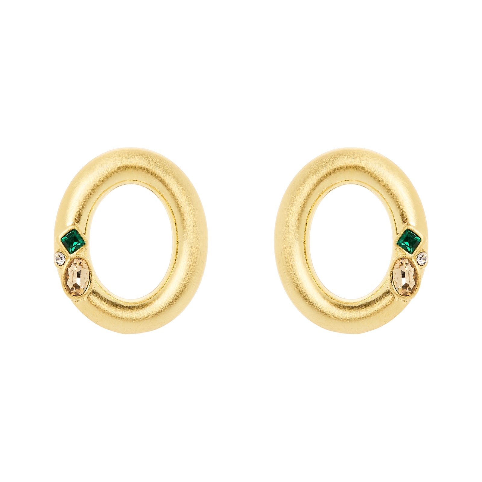 Orecchini anello ovale Emilia - Multicolor - Sodini Bijoux