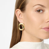 Orecchini anello ovale Emilia - Multicolor - Sodini Bijoux