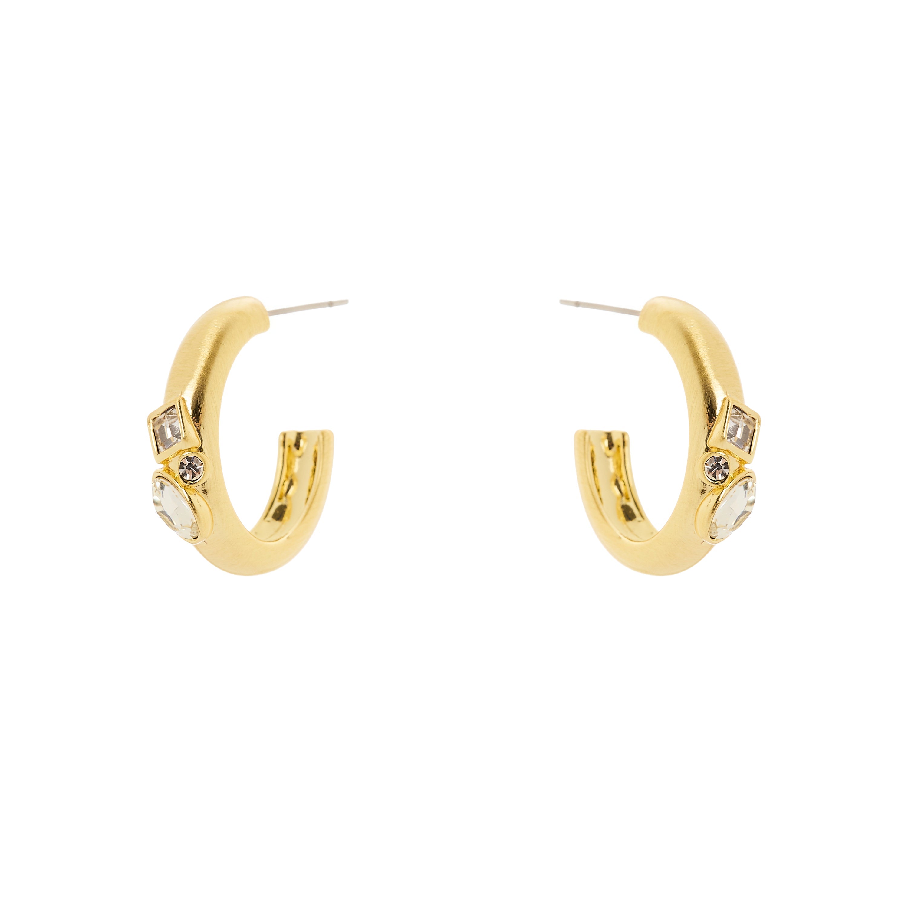 Orecchini cerchietto bombato Emilia - Bianco - Sodini Bijoux
