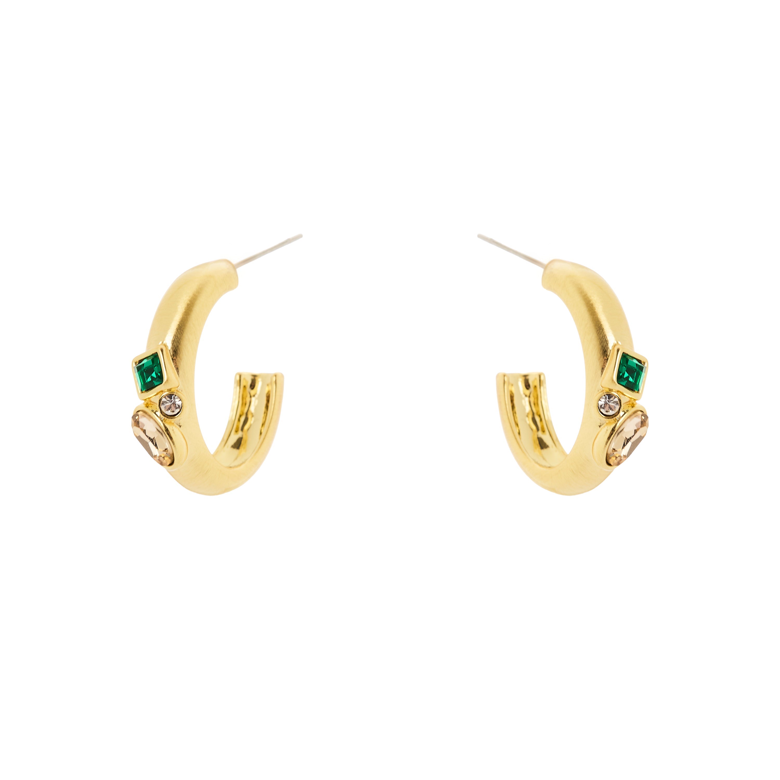 Orecchini cerchietto bombato Emilia - Multicolor - Sodini Bijoux