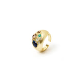 Anello fascia svasata Emilia - Multicolor - Sodini Bijoux