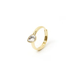 Anello goccia Emilia - Bianco - Sodini Bijoux