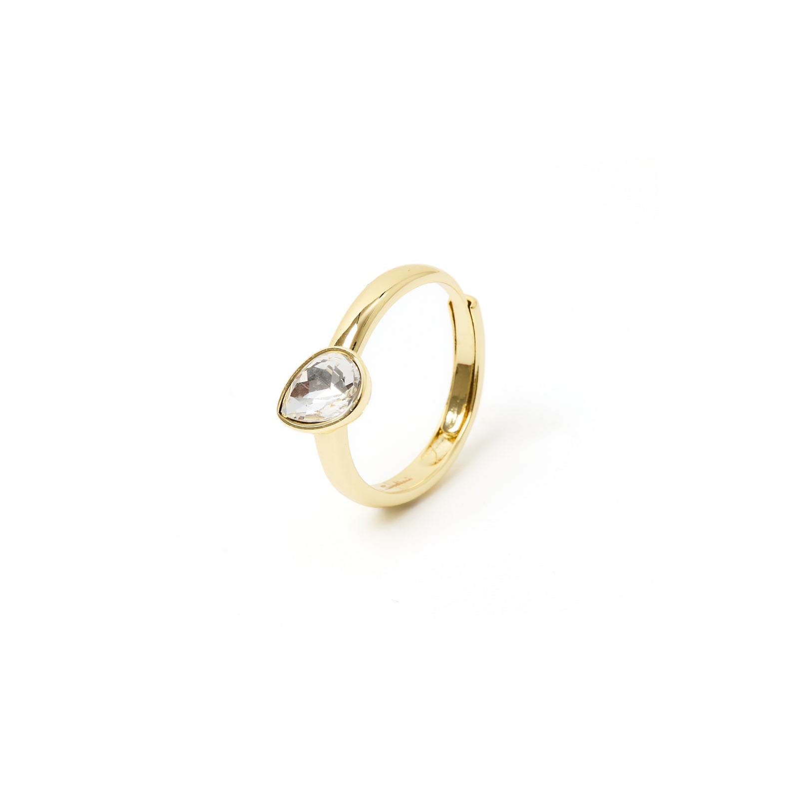 Anello goccia Emilia - Bianco - Sodini Bijoux
