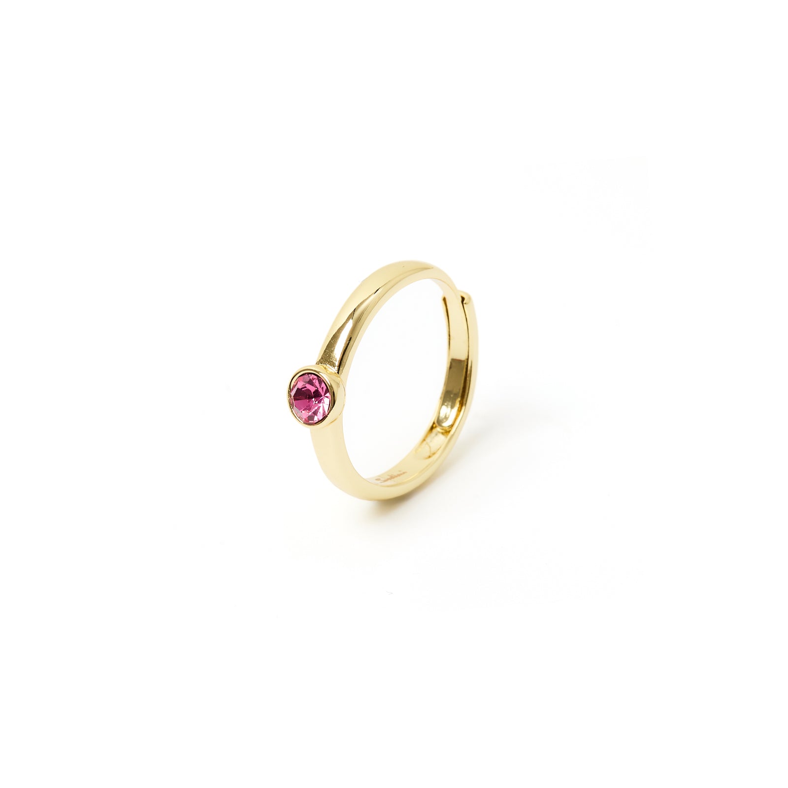 Anello punto luce tondo Emilia - Fucsia - Sodini Bijoux