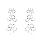 Orecchini a tre fiorellini Daisy - Argento - Sodini Bijoux