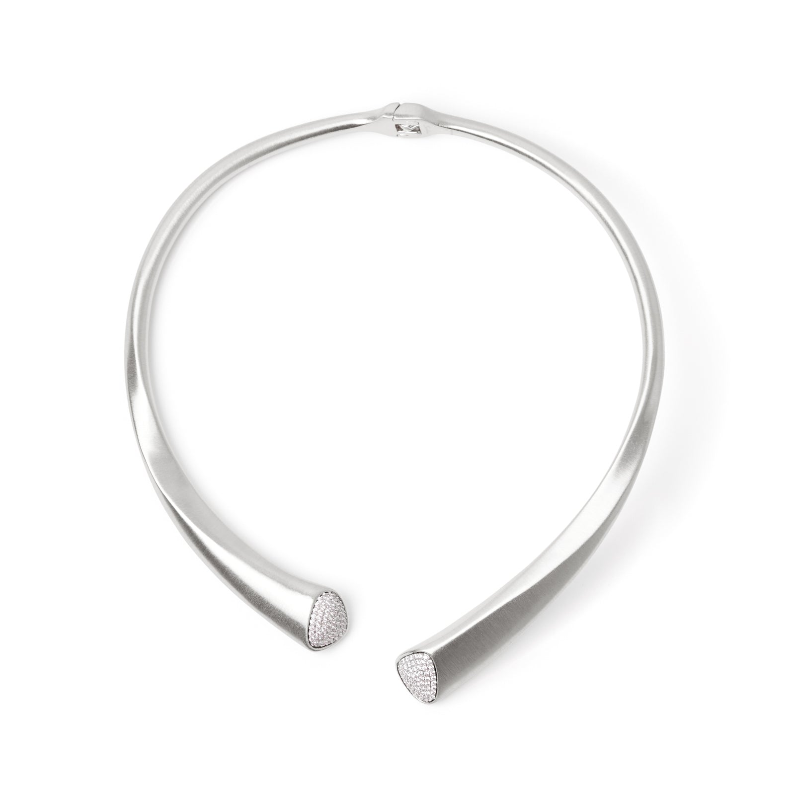 Collana semirigida con terminali di zirconi Livia - Argento - Sodini Bijoux