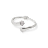 Bracciale semirigido con terminali di zirconi Livia - Argento - Sodini Bijoux