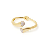 Bracciale semirigido con terminali di zirconi Livia - Oro - Sodini Bijoux