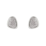 Orecchini pavè in cornice Livia - Argento - Sodini Bijoux