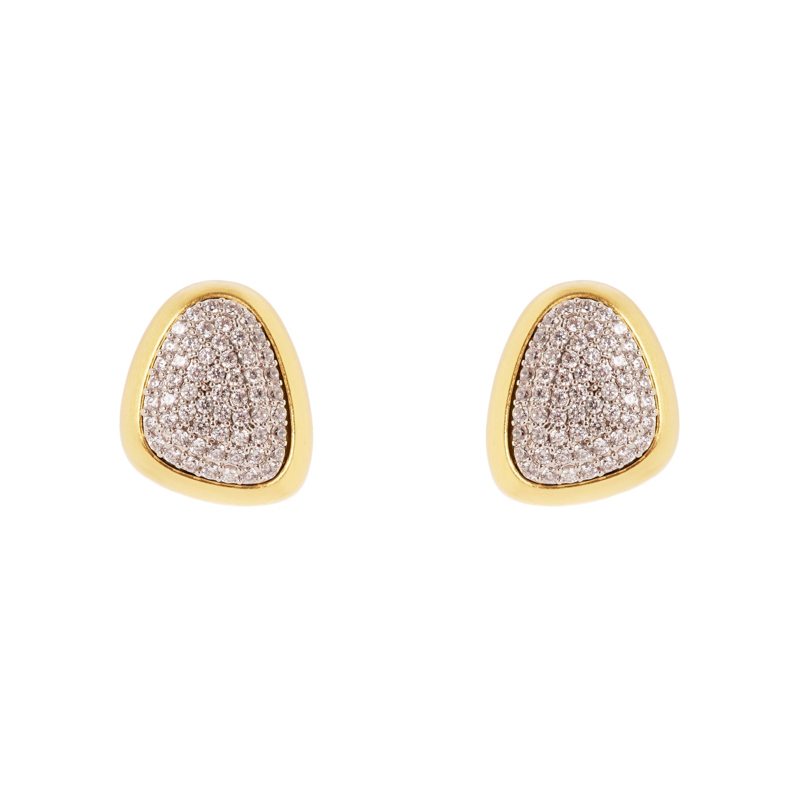 Orecchini pavè in cornice Livia - Oro - Sodini Bijoux