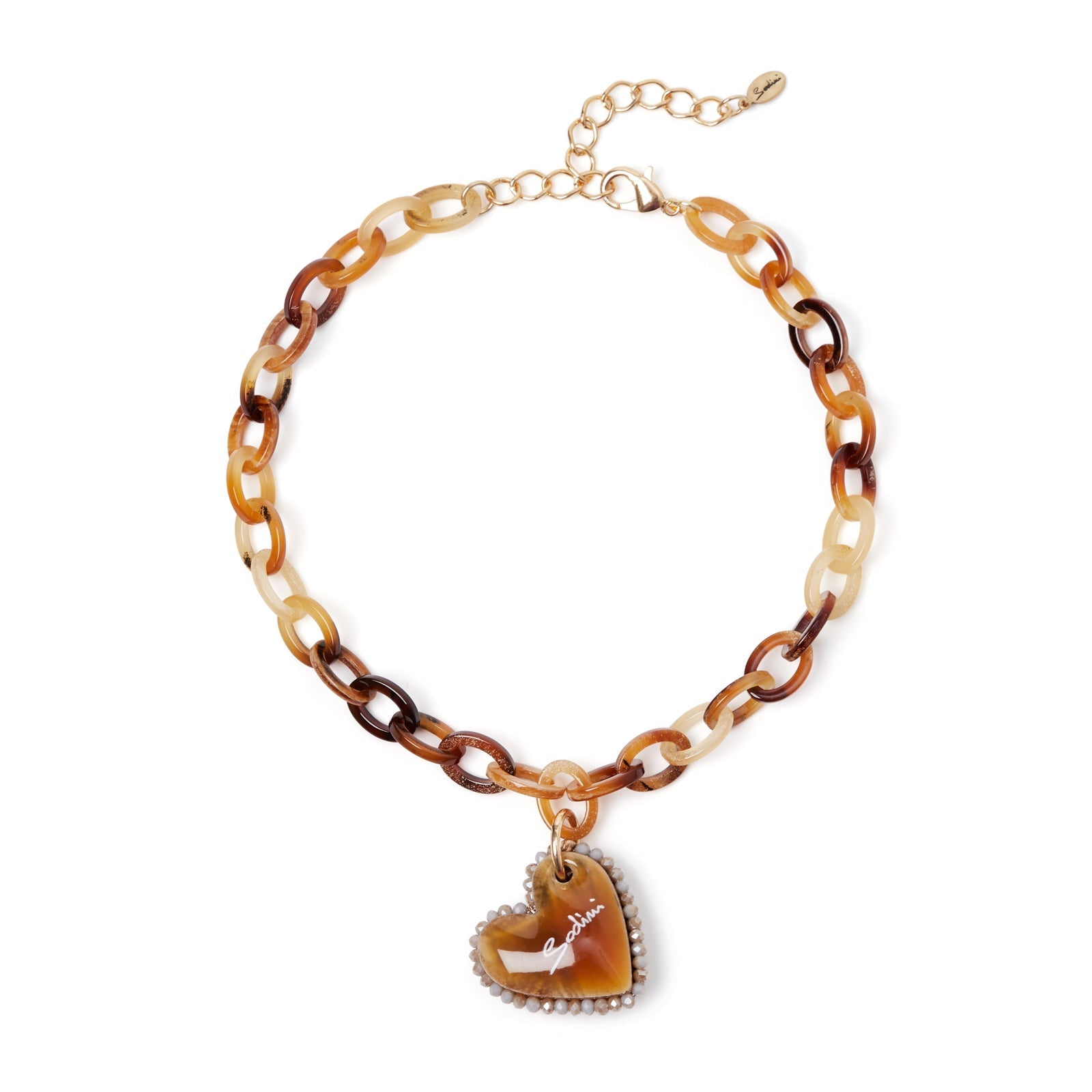Girocollo con cuore Heart Wind & Fire - Marrone - Sodini Bijoux