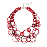 Girocollo multiplo ad anelli Heart Wind & Fire - Rosso - Sodini Bijoux