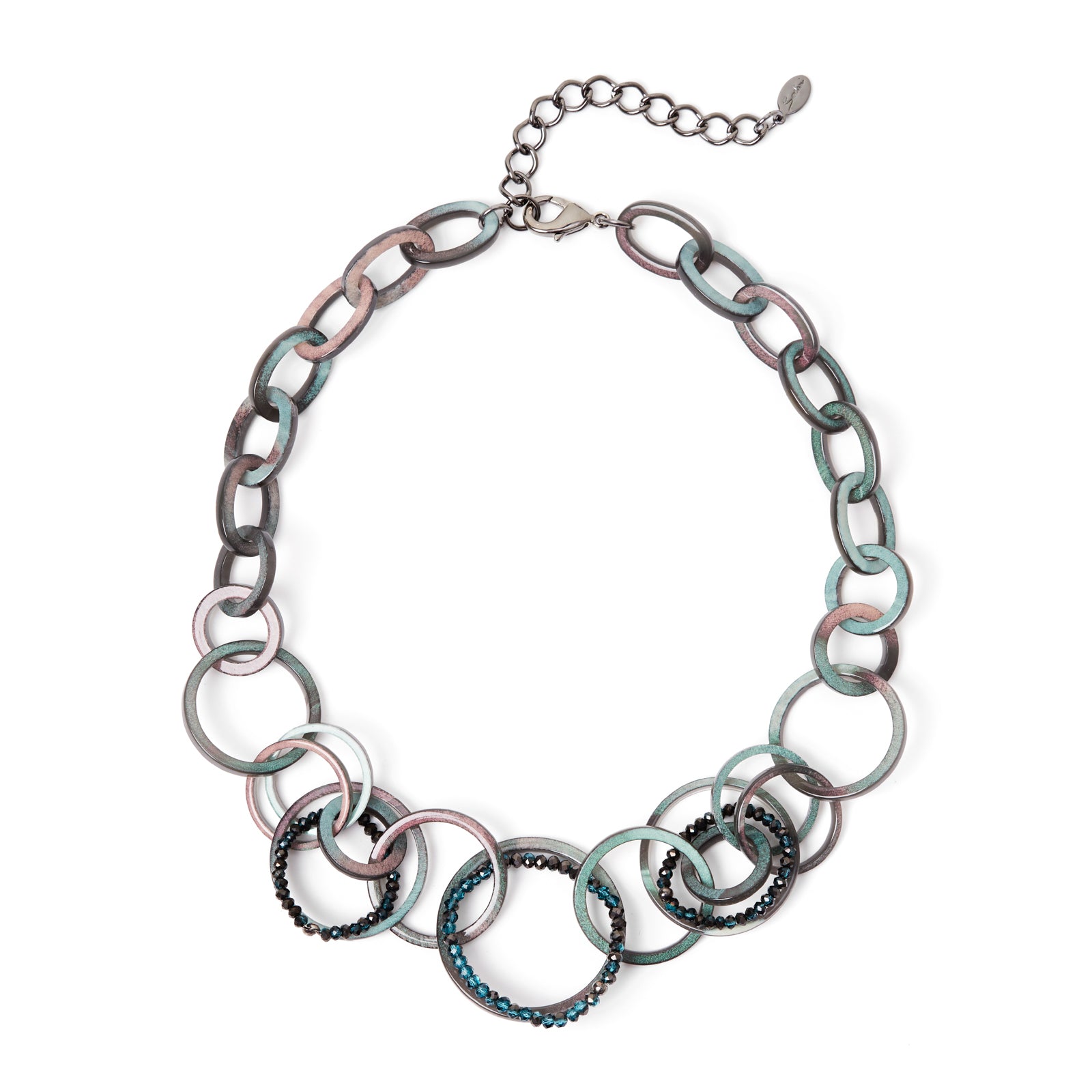 Girocollo ad anelli Heart Wind & Fire - Verde - Sodini Bijoux