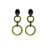 Orecchini con pendenti in resina Heart Wind & Fire - Verde chiaro - Sodini Bijoux