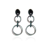 Orecchini con pendenti in resina Heart Wind & Fire - Verde - Sodini Bijoux