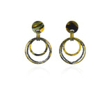 Orecchini con pendenti a cerchio Heart Wind & Fire - Verde chiaro - Sodini Bijoux