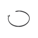 Piccolo chocker rigido in resina Heart Wind & Fire - Nero - Sodini Bijoux