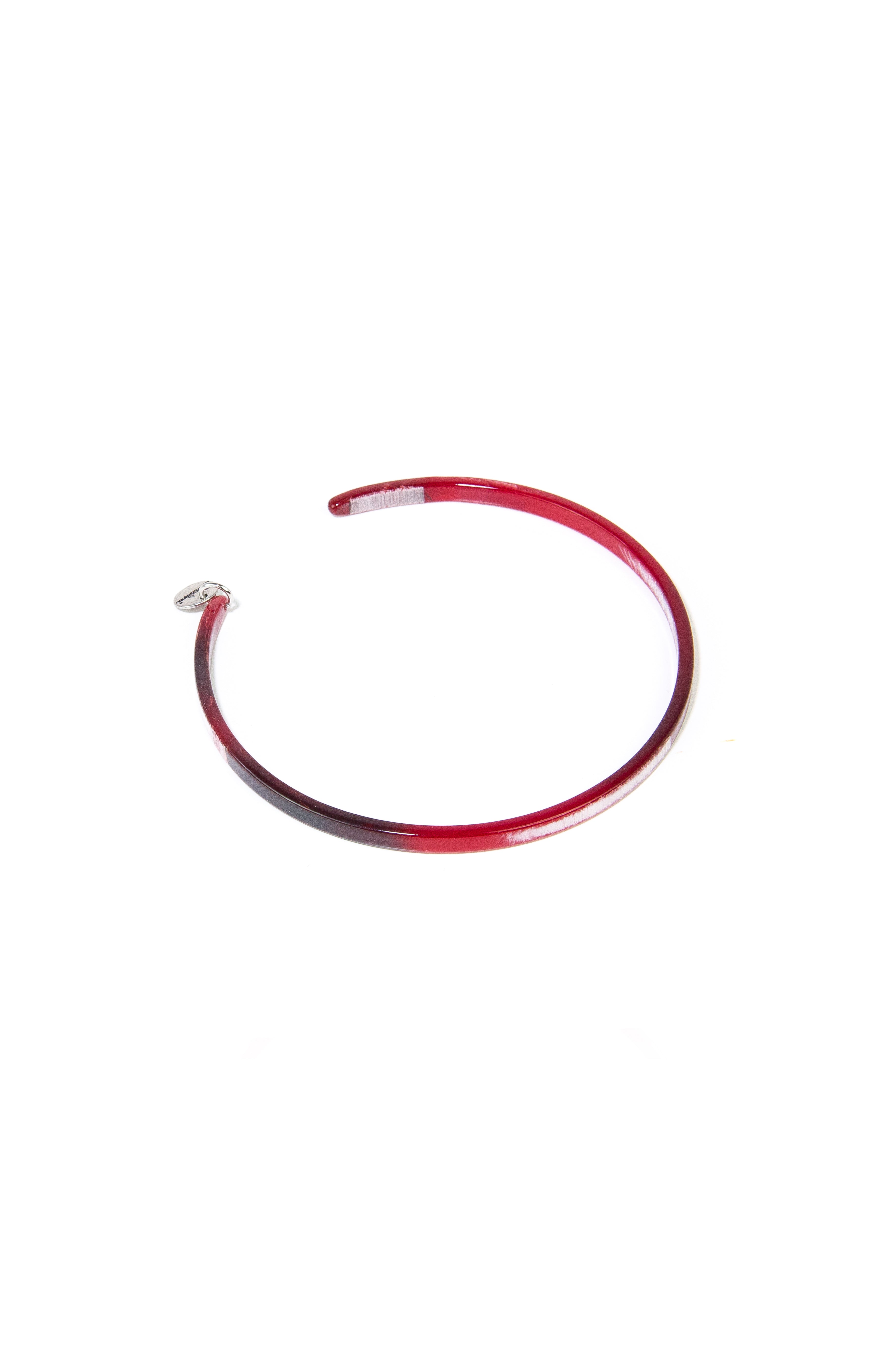 Piccolo chocker rigido in resina Heart Wind & Fire - Rosso - Sodini Bijoux