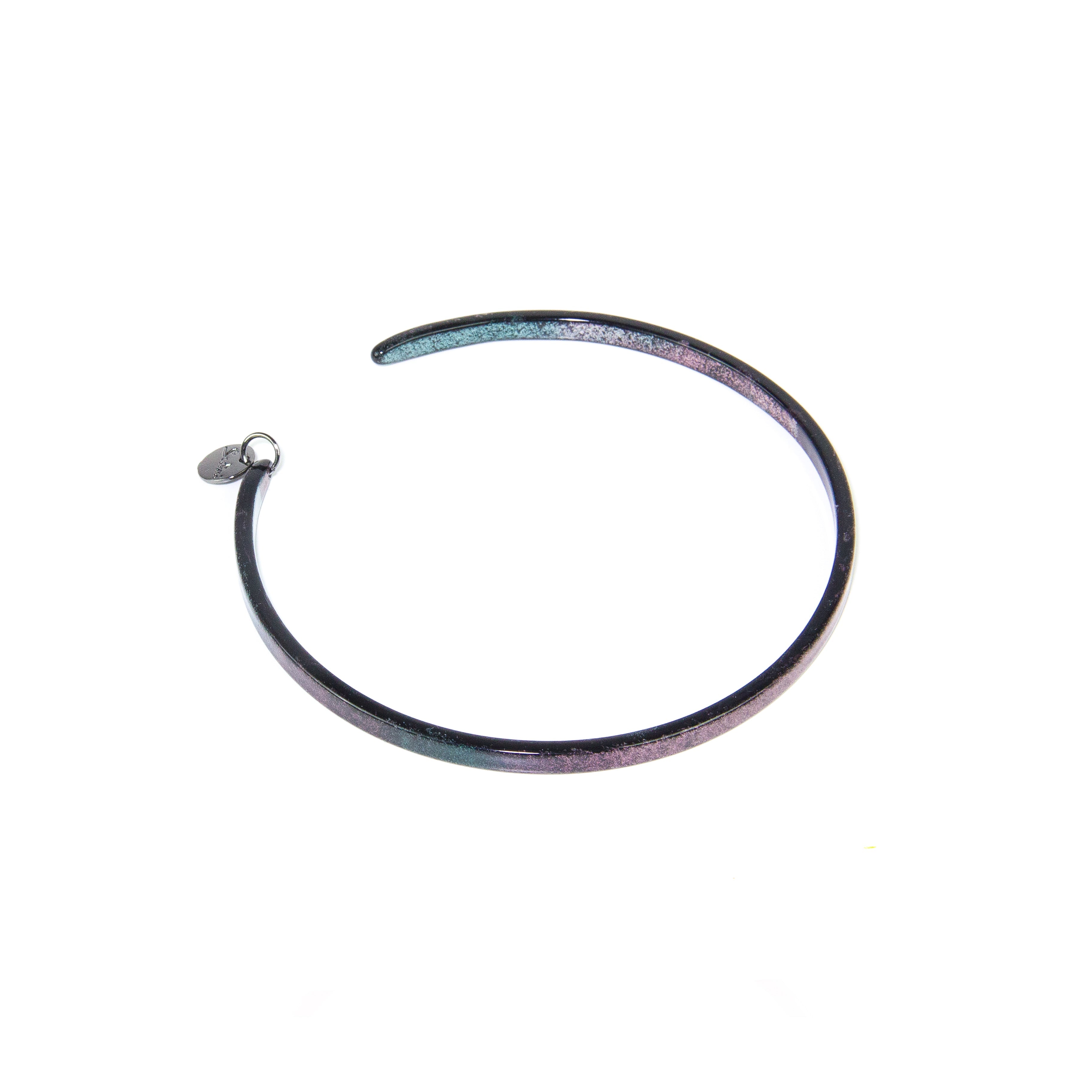 Piccolo chocker rigido in resina Heart Wind & Fire - Verde - Sodini Bijoux