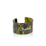 Bracciale rigido in resina Heart Wind & Fire - Verde chiaro - Sodini Bijoux