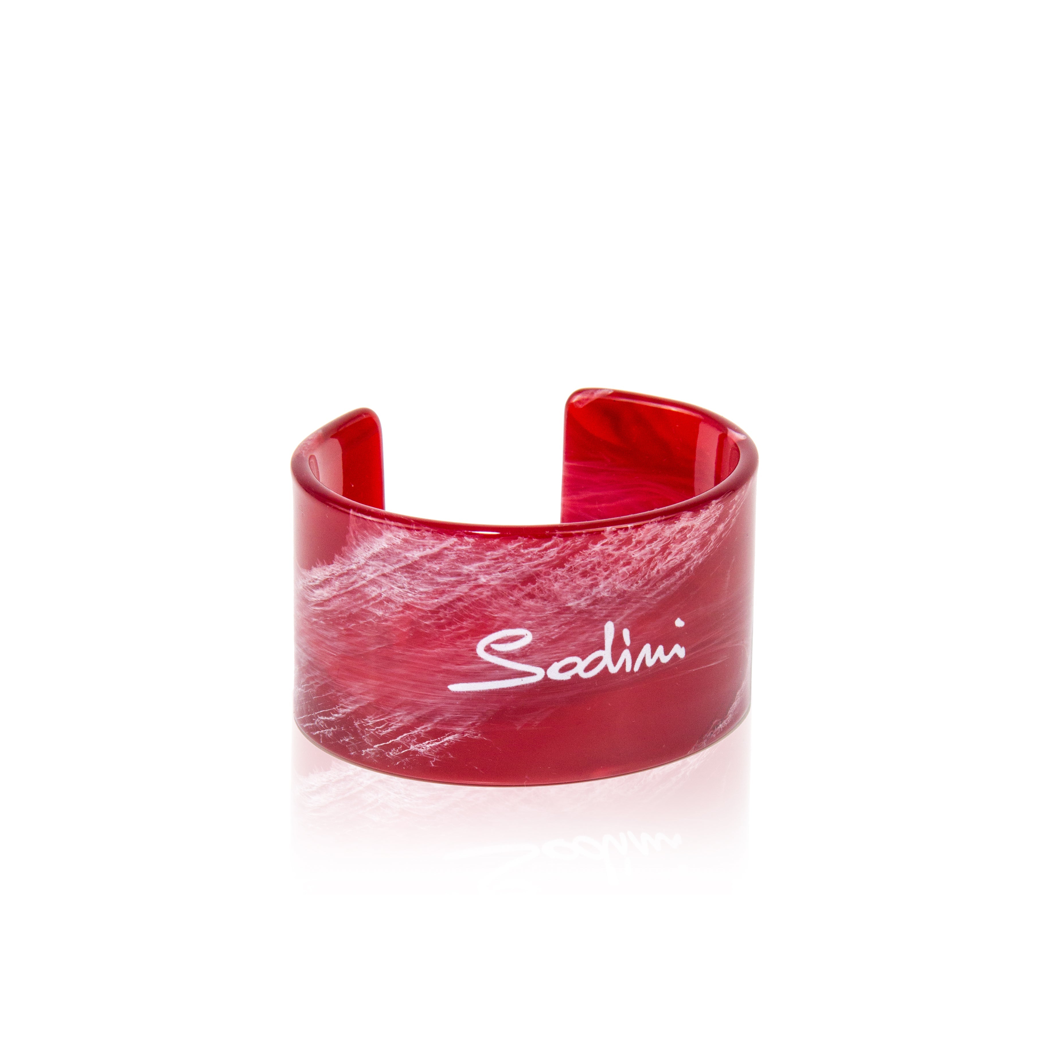 Bracciale rigido in resina Heart Wind & Fire - Rosso - Sodini Bijoux