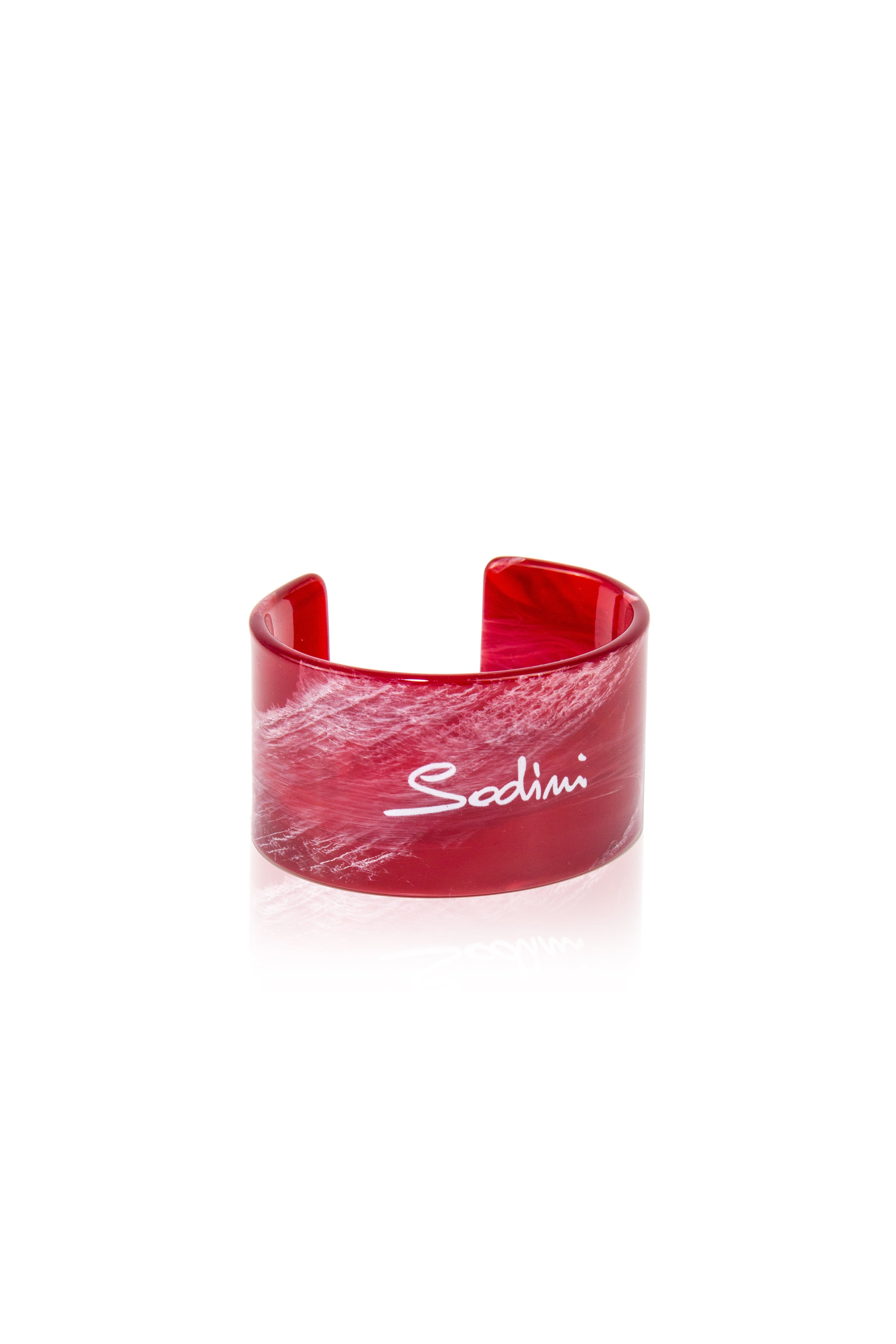Bracciale rigido in resina Heart Wind & Fire - Rosso - Sodini Bijoux