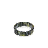 Piccolo bracciale elastico in resina Heart Wind & Fire - Verde chiaro - Sodini Bijoux