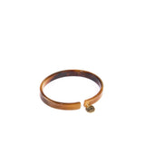 Piccolo bracciale rigido in resina Hear t Wind & Fire - Marrone - Sodini Bijoux