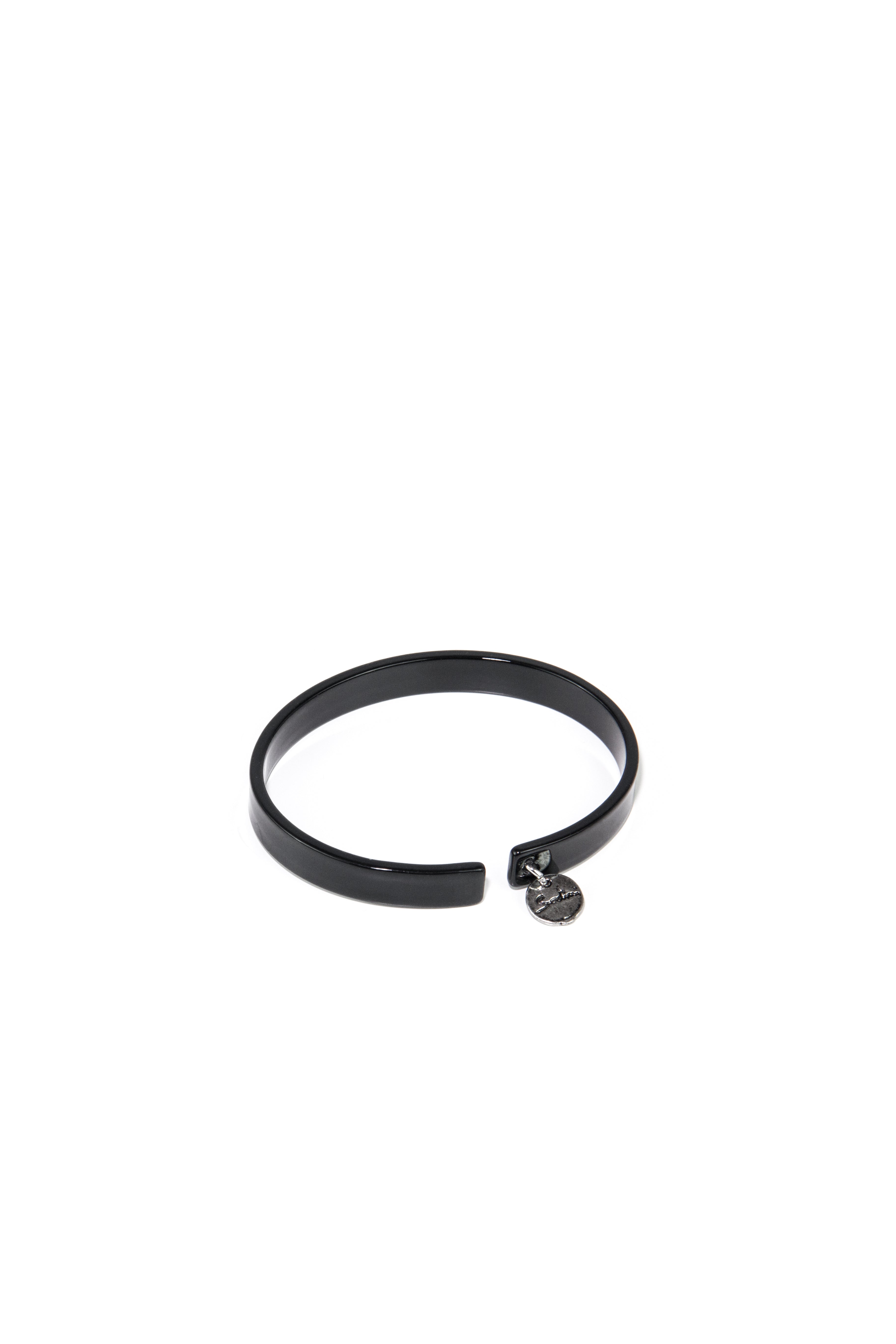 Piccolo bracciale rigido in resina Hear t Wind & Fire - Nero - Sodini Bijoux