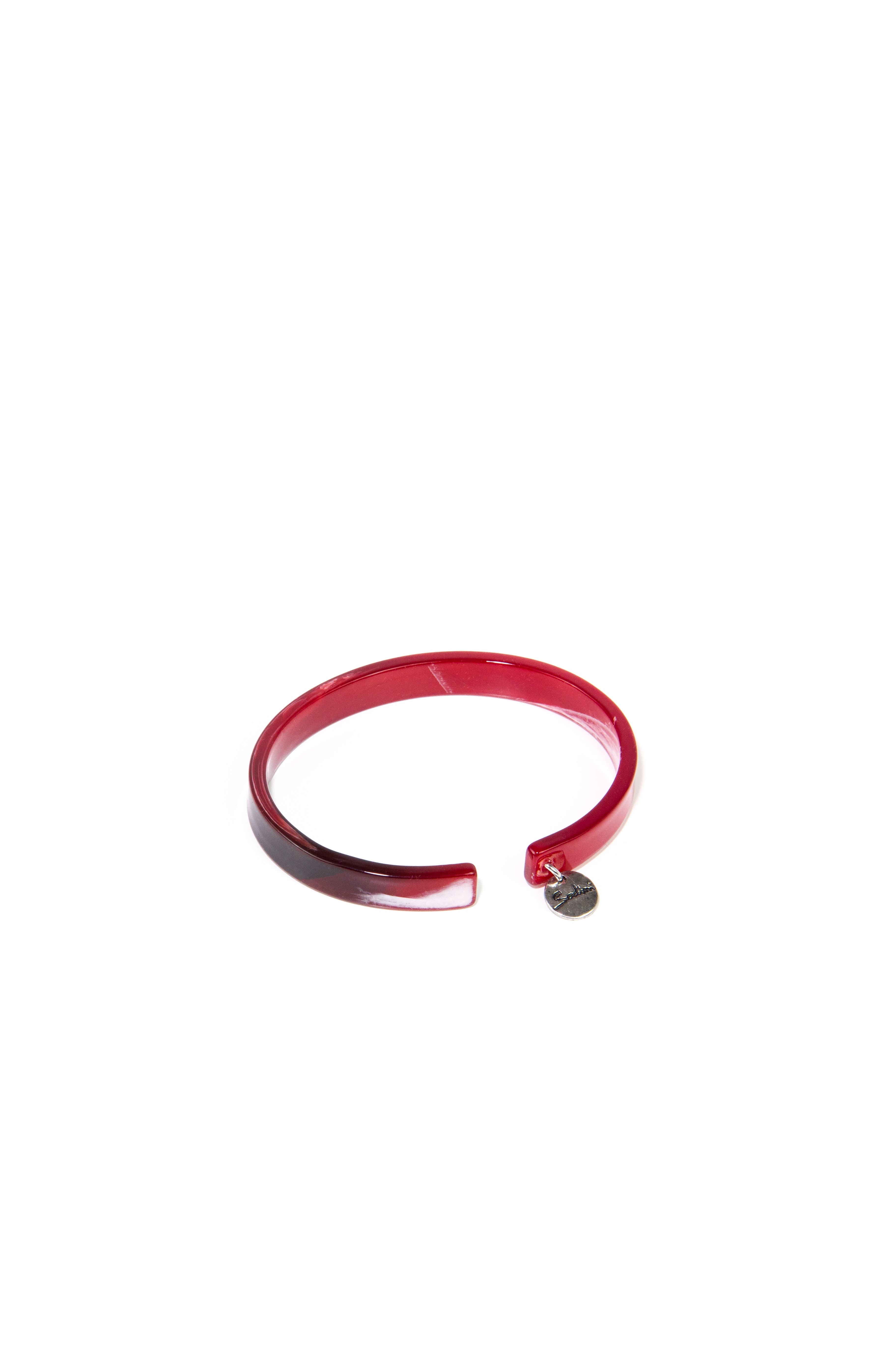 Piccolo bracciale rigido in resina Hear t Wind & Fire - Rosso - Sodini Bijoux