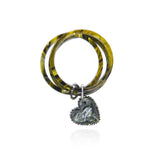 Bangle con charm a cuore Heart Wind & Fire - Verde chiaro - Sodini Bijoux