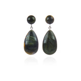 Orecchino con pendente a goccia Heart Wind & Fire - Verde chiaro - Sodini Bijoux