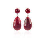 Orecchino con pendente a goccia Heart Wind & Fire - Rosso - Sodini Bijoux