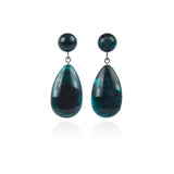 Orecchino con pendente a goccia Heart Wind & Fire - Verde - Sodini Bijoux