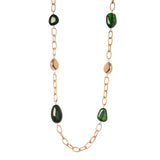 Collana a catena con elementi asimmetrici Land - Verde - Sodini Bijoux