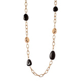 Collana a catena con elementi asimmetrici Land - Nero - Sodini Bijoux