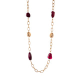 Collana a catena con elementi asimmetrici Land - Rosso - Sodini Bijoux