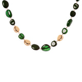 Collana corta ad elementi asimmetrici Land - Verde - Sodini Bijoux